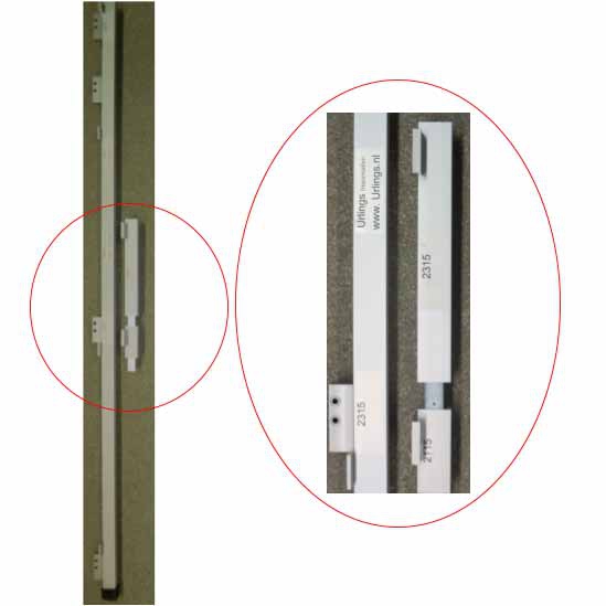 Universele boormal paumelle aluminium
