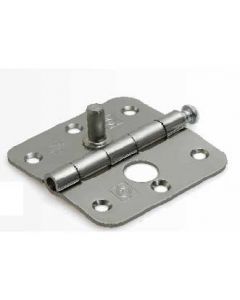 Veiligheid scharnier met ronde hoek 76x76 blank verzinkt