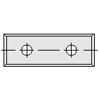 Keermesjes 4 zijdig geslepen, 30 x 9 x 1,5 mm