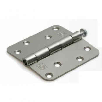 Scharnier met ronde hoek 89x89mm uitvoering RVS